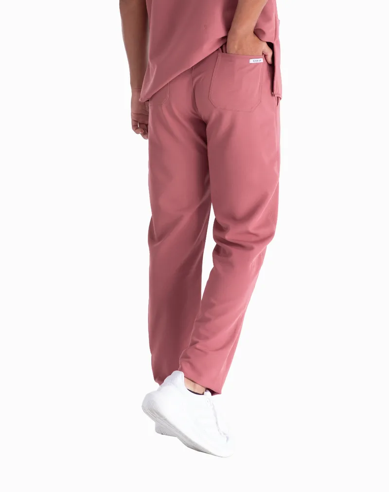 Thabo™ Straight Leg Pants - Colour: Mauve