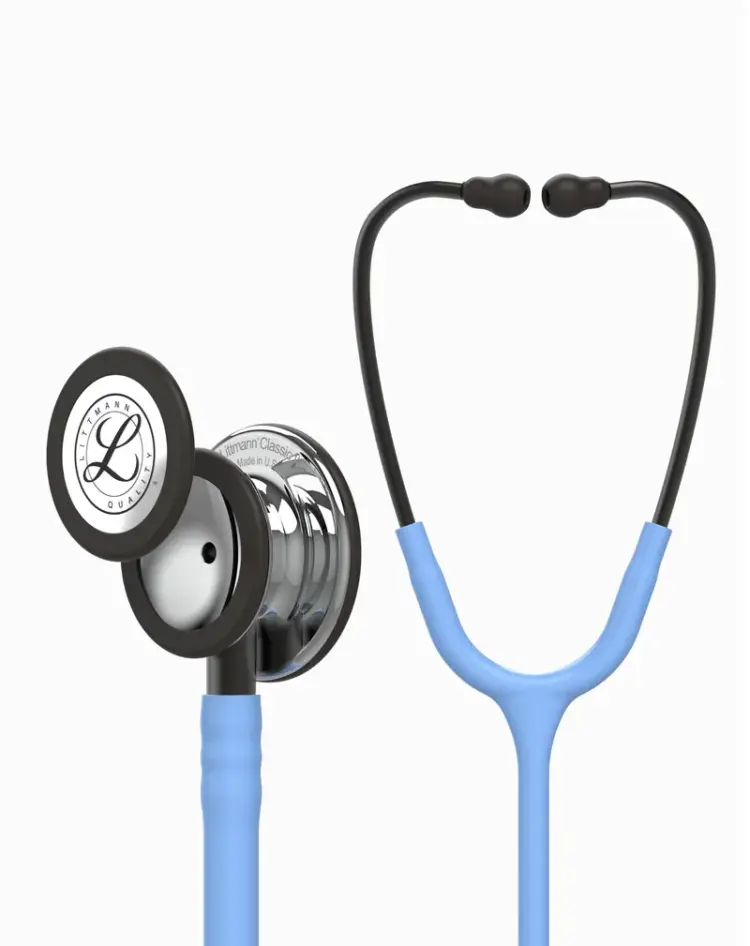 Littmann® Classic III™- Ceil Blue Tube, Mirror Chestpiece, Smoke Stem and Smoke Headset