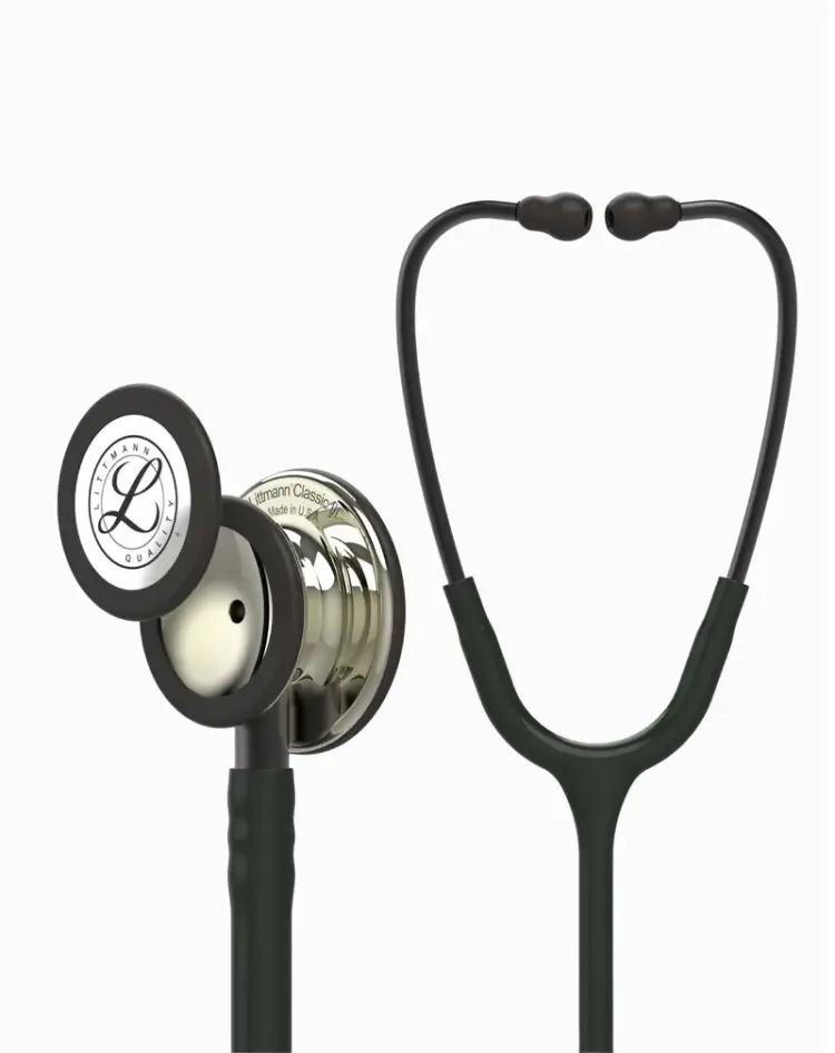 Littmann® Classic III™- Black Tube, Champagne – Finish Chestpiece, Smoke Stem and Headset