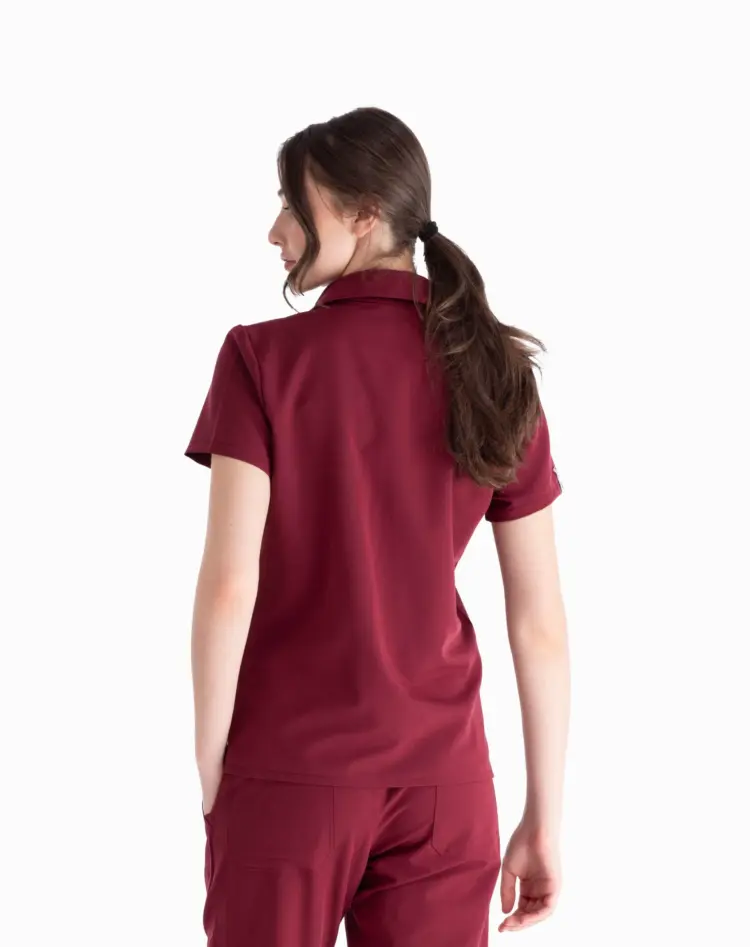 Jess™ Scrub Golfer - Colour: Maroon
