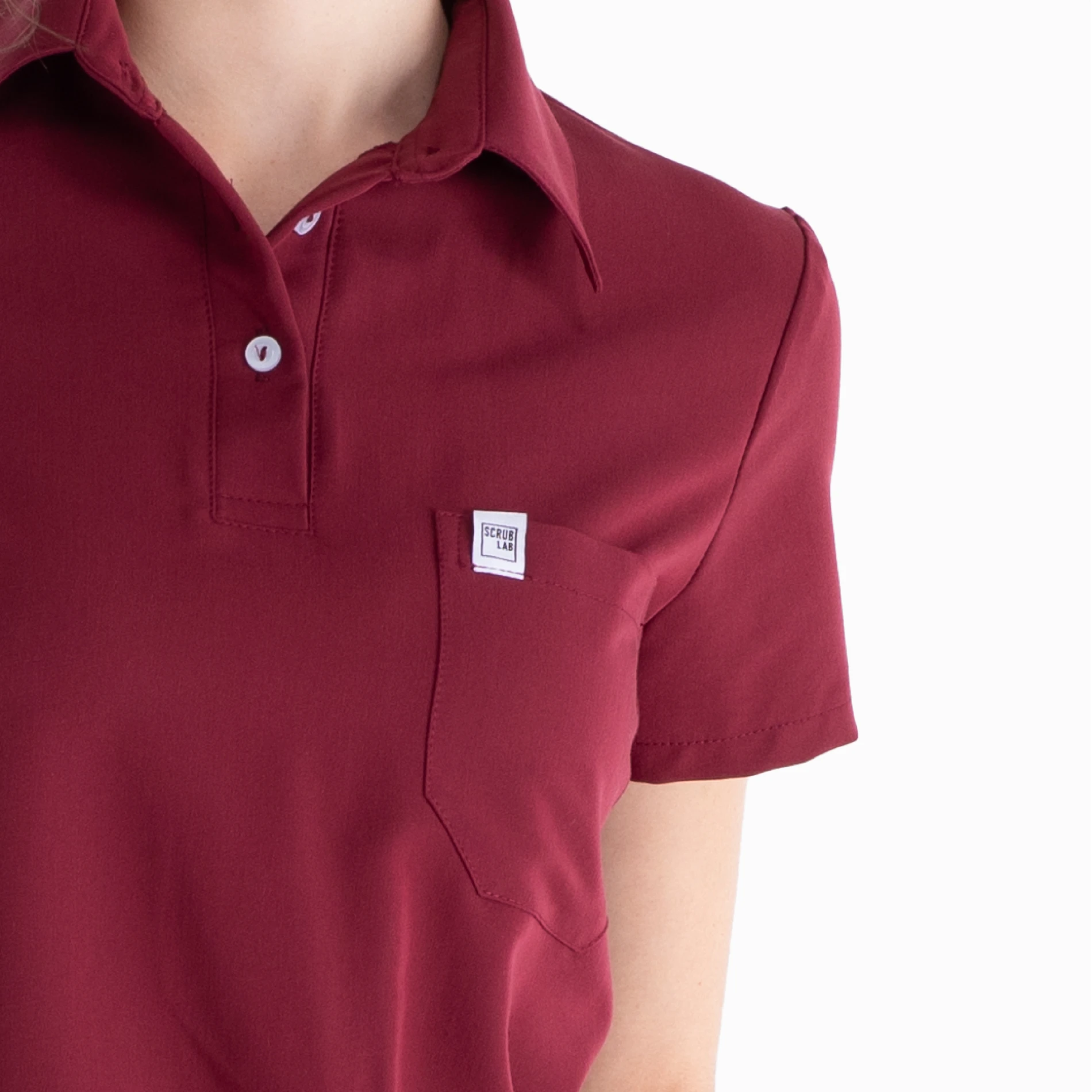 Jess™ Scrub Golfer - Colour: Maroon