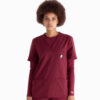 Lily™ Three Pocket Scrub Top - Colour: Maroon