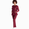 Lily™ Three Pocket Scrub Top - Colour: Maroon