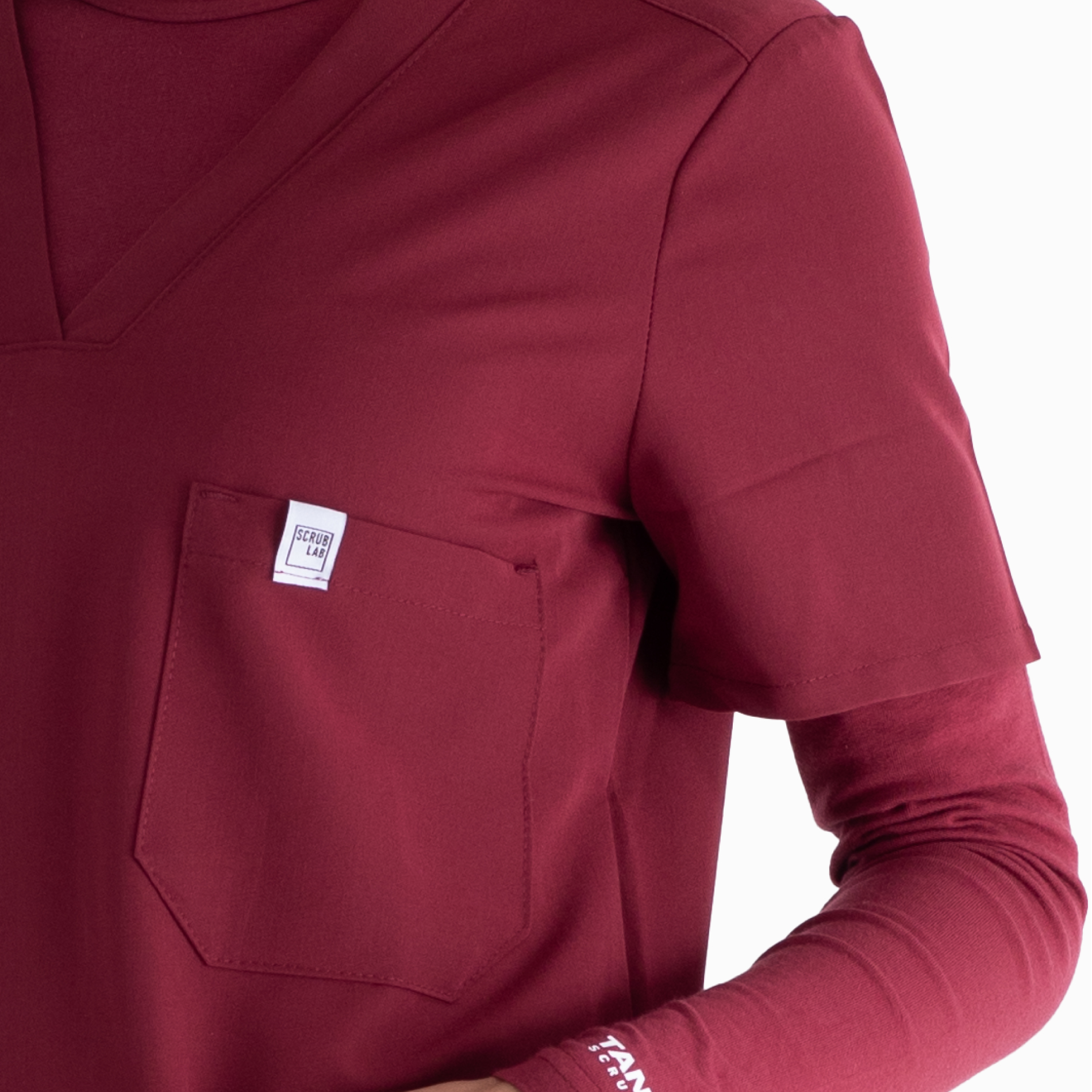 Lily™ Three Pocket Scrub Top - Colour: Maroon